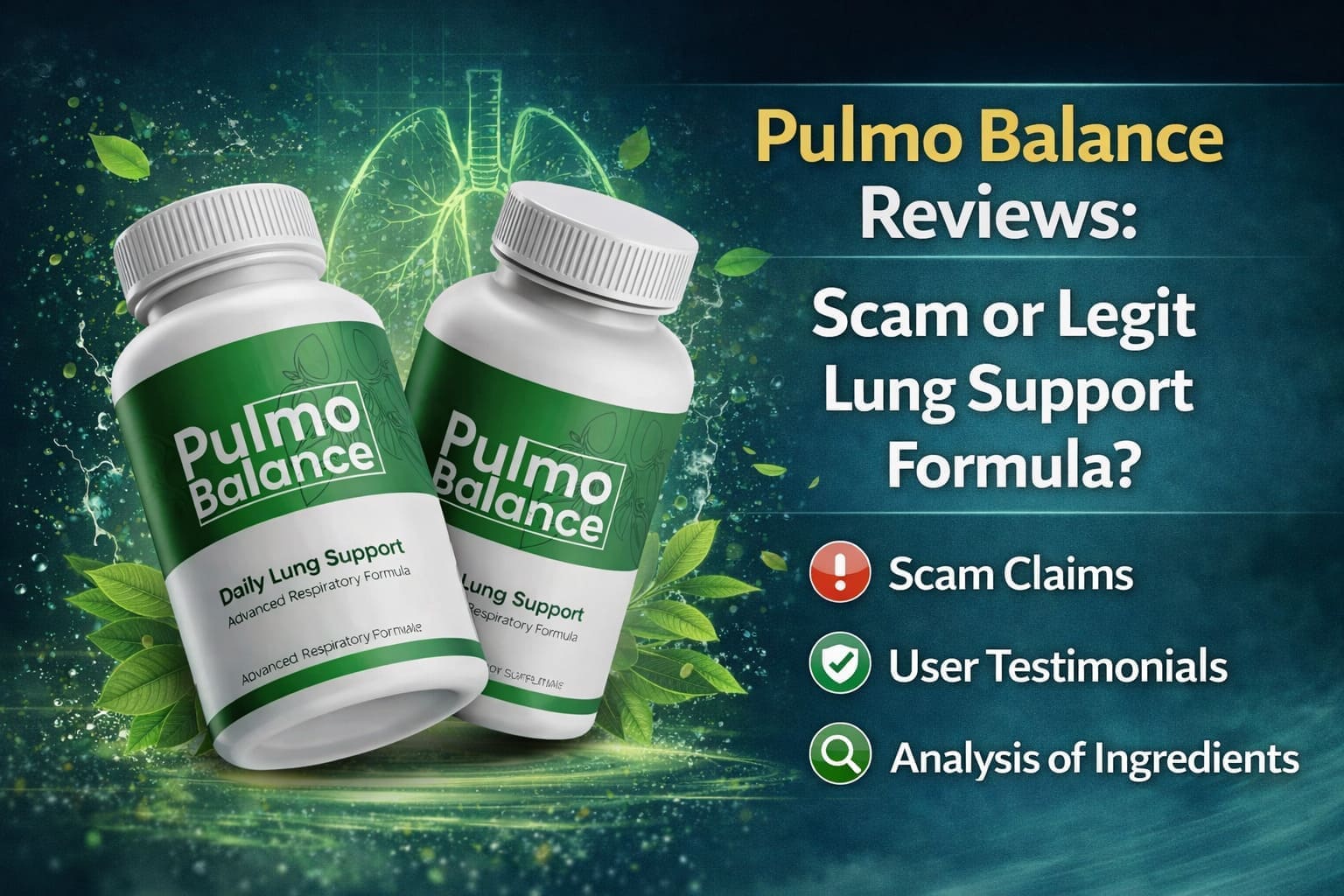 Pulmo Balance - Can This Natural Lung Support Help Improve Breathing ?